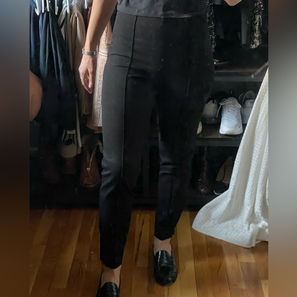 Black Dress Pants with Elastic Waist Band